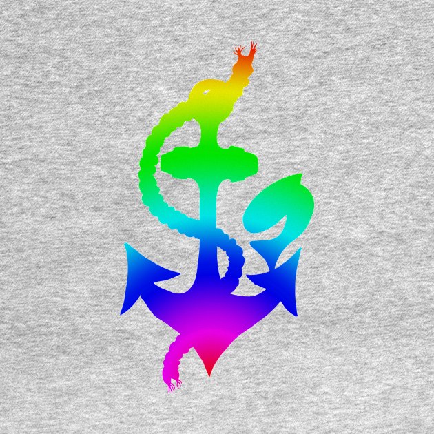 Rainbow Sailing Anchor by letnothingstopyou